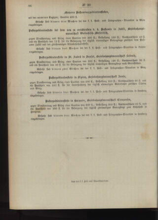 Post- und Telegraphen-Verordnungsblatt für das Verwaltungsgebiet des K.-K. Handelsministeriums 18930218 Seite: 8