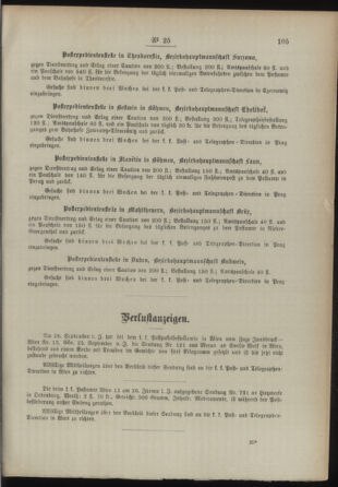 Post- und Telegraphen-Verordnungsblatt für das Verwaltungsgebiet des K.-K. Handelsministeriums 18930304 Seite: 3