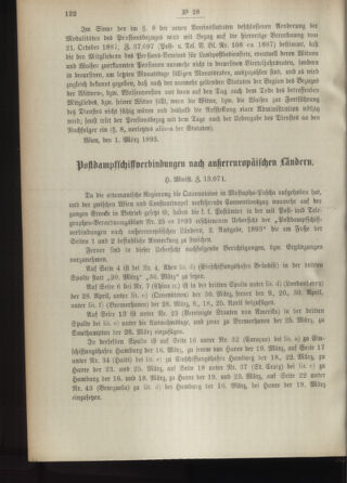 Post- und Telegraphen-Verordnungsblatt für das Verwaltungsgebiet des K.-K. Handelsministeriums 18930314 Seite: 4