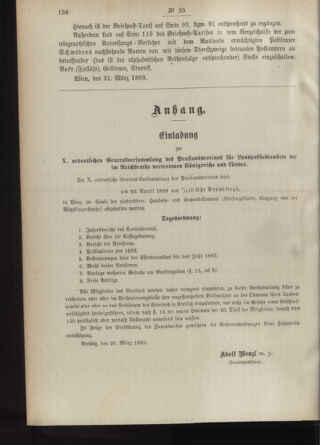 Post- und Telegraphen-Verordnungsblatt für das Verwaltungsgebiet des K.-K. Handelsministeriums 18930406 Seite: 2