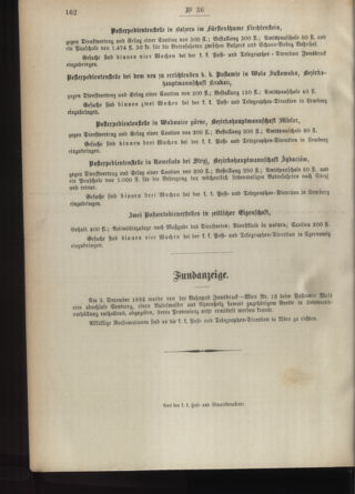 Post- und Telegraphen-Verordnungsblatt für das Verwaltungsgebiet des K.-K. Handelsministeriums 18930407 Seite: 4