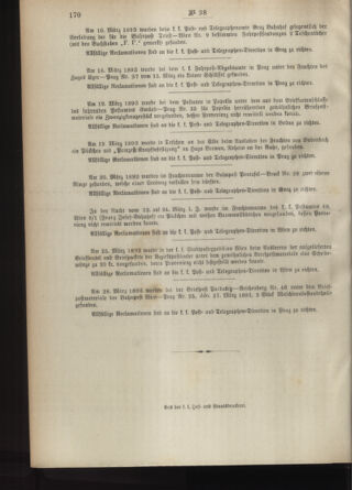 Post- und Telegraphen-Verordnungsblatt für das Verwaltungsgebiet des K.-K. Handelsministeriums 18930410 Seite: 4