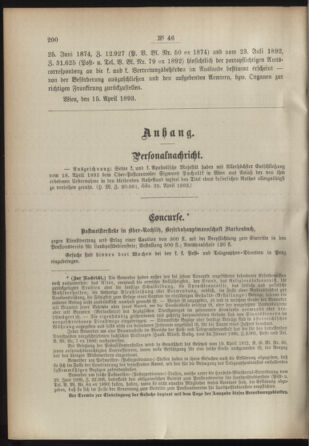 Post- und Telegraphen-Verordnungsblatt für das Verwaltungsgebiet des K.-K. Handelsministeriums 18930501 Seite: 2