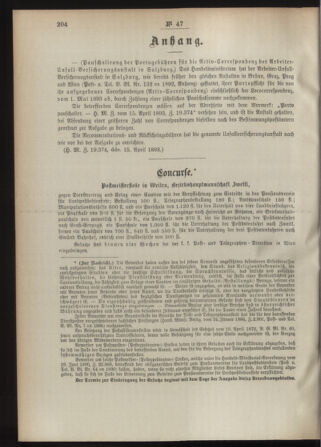 Post- und Telegraphen-Verordnungsblatt für das Verwaltungsgebiet des K.-K. Handelsministeriums 18930502 Seite: 2