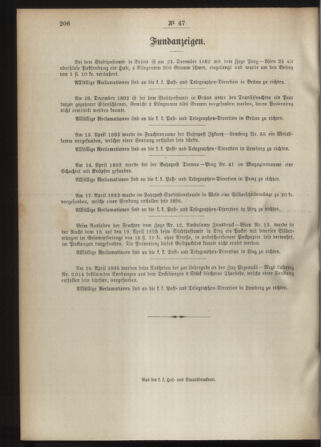 Post- und Telegraphen-Verordnungsblatt für das Verwaltungsgebiet des K.-K. Handelsministeriums 18930502 Seite: 4