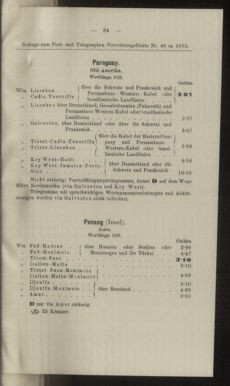 Post- und Telegraphen-Verordnungsblatt für das Verwaltungsgebiet des K.-K. Handelsministeriums 18930505 Seite: 11