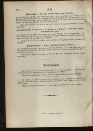 Post- und Telegraphen-Verordnungsblatt für das Verwaltungsgebiet des K.-K. Handelsministeriums 18930519 Seite: 4