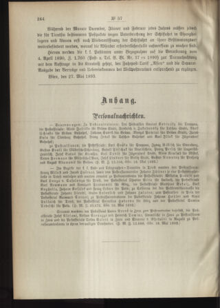 Post- und Telegraphen-Verordnungsblatt für das Verwaltungsgebiet des K.-K. Handelsministeriums 18930531 Seite: 2