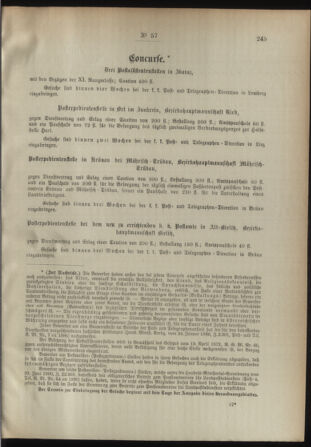 Post- und Telegraphen-Verordnungsblatt für das Verwaltungsgebiet des K.-K. Handelsministeriums 18930531 Seite: 3