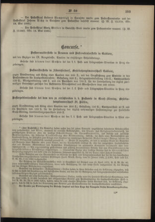 Post- und Telegraphen-Verordnungsblatt für das Verwaltungsgebiet des K.-K. Handelsministeriums 18930607 Seite: 3