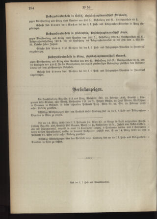 Post- und Telegraphen-Verordnungsblatt für das Verwaltungsgebiet des K.-K. Handelsministeriums 18930607 Seite: 4