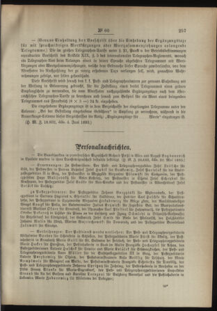 Post- und Telegraphen-Verordnungsblatt für das Verwaltungsgebiet des K.-K. Handelsministeriums 18930609 Seite: 3