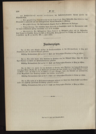 Post- und Telegraphen-Verordnungsblatt für das Verwaltungsgebiet des K.-K. Handelsministeriums 18930609 Seite: 4