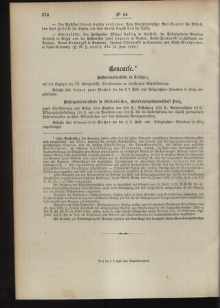 Post- und Telegraphen-Verordnungsblatt für das Verwaltungsgebiet des K.-K. Handelsministeriums 18930623 Seite: 4