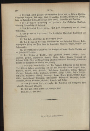 Post- und Telegraphen-Verordnungsblatt für das Verwaltungsgebiet des K.-K. Handelsministeriums 18930704 Seite: 4