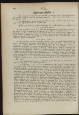 Post- und Telegraphen-Verordnungsblatt für das Verwaltungsgebiet des K.-K. Handelsministeriums 18930705 Seite: 2