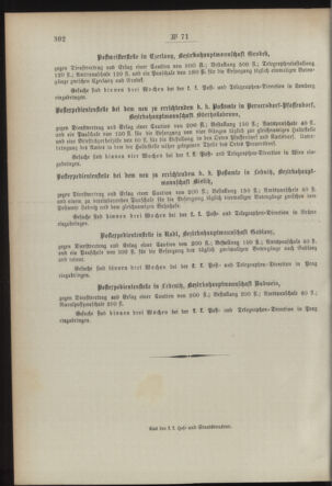 Post- und Telegraphen-Verordnungsblatt für das Verwaltungsgebiet des K.-K. Handelsministeriums 18930705 Seite: 4