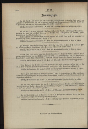 Post- und Telegraphen-Verordnungsblatt für das Verwaltungsgebiet des K.-K. Handelsministeriums 18930722 Seite: 4