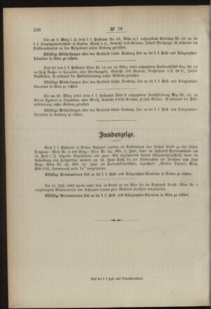 Post- und Telegraphen-Verordnungsblatt für das Verwaltungsgebiet des K.-K. Handelsministeriums 18930724 Seite: 4