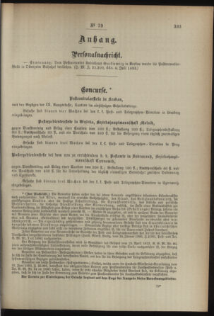 Post- und Telegraphen-Verordnungsblatt für das Verwaltungsgebiet des K.-K. Handelsministeriums 18930725 Seite: 3