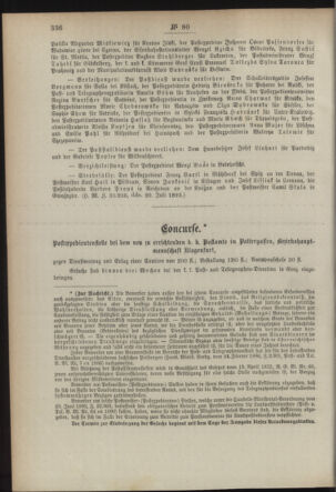 Post- und Telegraphen-Verordnungsblatt für das Verwaltungsgebiet des K.-K. Handelsministeriums 18930727 Seite: 2