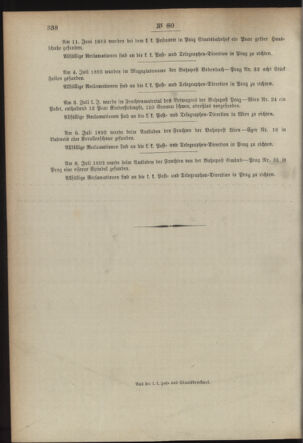 Post- und Telegraphen-Verordnungsblatt für das Verwaltungsgebiet des K.-K. Handelsministeriums 18930727 Seite: 4