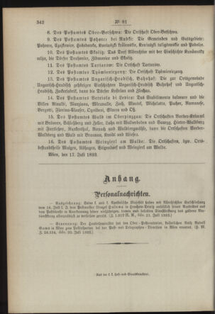 Post- und Telegraphen-Verordnungsblatt für das Verwaltungsgebiet des K.-K. Handelsministeriums 18930731 Seite: 4