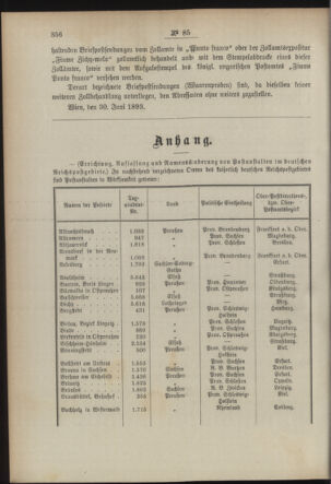 Post- und Telegraphen-Verordnungsblatt für das Verwaltungsgebiet des K.-K. Handelsministeriums 18930808 Seite: 2