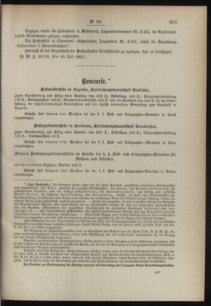 Post- und Telegraphen-Verordnungsblatt für das Verwaltungsgebiet des K.-K. Handelsministeriums 18930814 Seite: 3