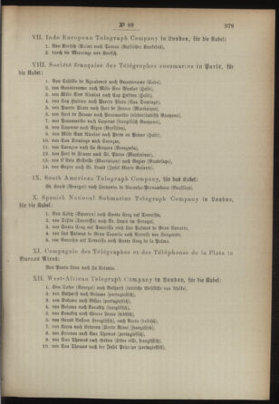 Post- und Telegraphen-Verordnungsblatt für das Verwaltungsgebiet des K.-K. Handelsministeriums 18930815 Seite: 5