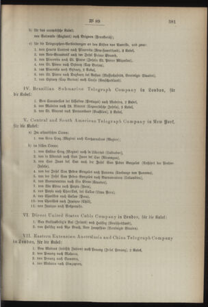 Post- und Telegraphen-Verordnungsblatt für das Verwaltungsgebiet des K.-K. Handelsministeriums 18930815 Seite: 7