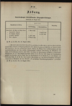 Post- und Telegraphen-Verordnungsblatt für das Verwaltungsgebiet des K.-K. Handelsministeriums 18930818 Seite: 3