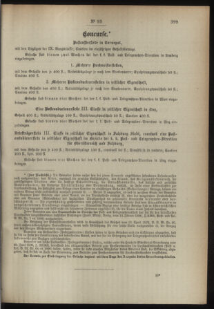 Post- und Telegraphen-Verordnungsblatt für das Verwaltungsgebiet des K.-K. Handelsministeriums 18930828 Seite: 3