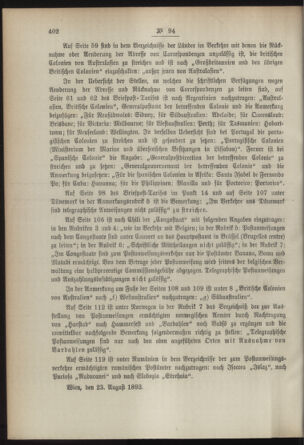 Post- und Telegraphen-Verordnungsblatt für das Verwaltungsgebiet des K.-K. Handelsministeriums 18930830 Seite: 2