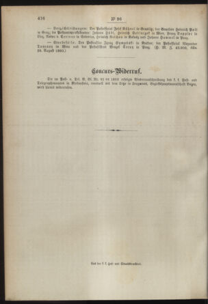 Post- und Telegraphen-Verordnungsblatt für das Verwaltungsgebiet des K.-K. Handelsministeriums 18930904 Seite: 8