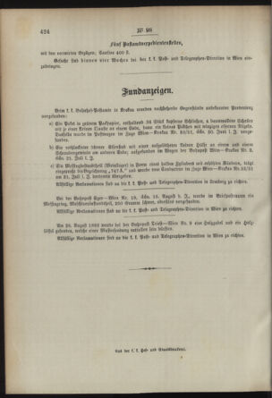 Post- und Telegraphen-Verordnungsblatt für das Verwaltungsgebiet des K.-K. Handelsministeriums 18930907 Seite: 4