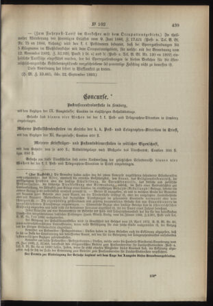 Post- und Telegraphen-Verordnungsblatt für das Verwaltungsgebiet des K.-K. Handelsministeriums 18930928 Seite: 3