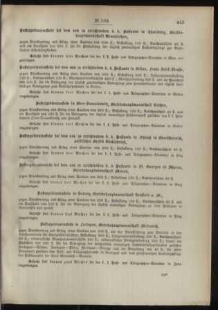 Post- und Telegraphen-Verordnungsblatt für das Verwaltungsgebiet des K.-K. Handelsministeriums 18930930 Seite: 3