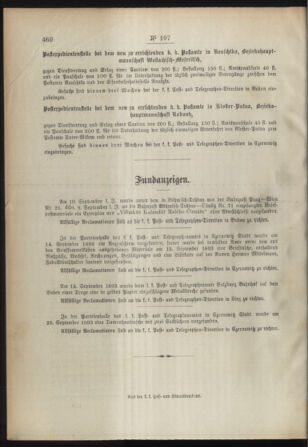 Post- und Telegraphen-Verordnungsblatt für das Verwaltungsgebiet des K.-K. Handelsministeriums 18931007 Seite: 4