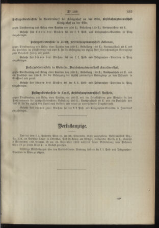 Post- und Telegraphen-Verordnungsblatt für das Verwaltungsgebiet des K.-K. Handelsministeriums 18931011 Seite: 3