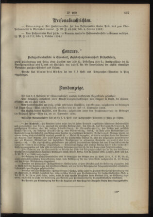 Post- und Telegraphen-Verordnungsblatt für das Verwaltungsgebiet des K.-K. Handelsministeriums 18931013 Seite: 3