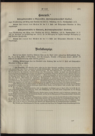 Post- und Telegraphen-Verordnungsblatt für das Verwaltungsgebiet des K.-K. Handelsministeriums 18931016 Seite: 3