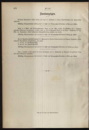 Post- und Telegraphen-Verordnungsblatt für das Verwaltungsgebiet des K.-K. Handelsministeriums 18931016 Seite: 4