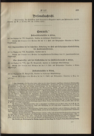 Post- und Telegraphen-Verordnungsblatt für das Verwaltungsgebiet des K.-K. Handelsministeriums 18931109 Seite: 3