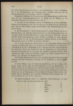 Post- und Telegraphen-Verordnungsblatt für das Verwaltungsgebiet des K.-K. Handelsministeriums 18931111 Seite: 8