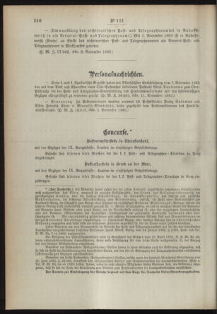 Post- und Telegraphen-Verordnungsblatt für das Verwaltungsgebiet des K.-K. Handelsministeriums 18931120 Seite: 2