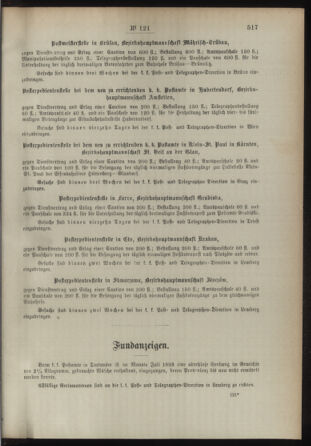 Post- und Telegraphen-Verordnungsblatt für das Verwaltungsgebiet des K.-K. Handelsministeriums 18931120 Seite: 3