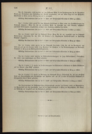 Post- und Telegraphen-Verordnungsblatt für das Verwaltungsgebiet des K.-K. Handelsministeriums 18931120 Seite: 4