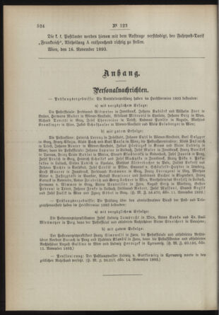 Post- und Telegraphen-Verordnungsblatt für das Verwaltungsgebiet des K.-K. Handelsministeriums 18931123 Seite: 2