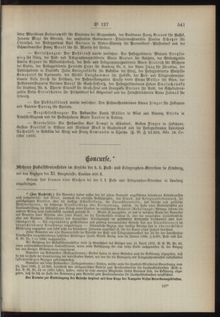 Post- und Telegraphen-Verordnungsblatt für das Verwaltungsgebiet des K.-K. Handelsministeriums 18931129 Seite: 3